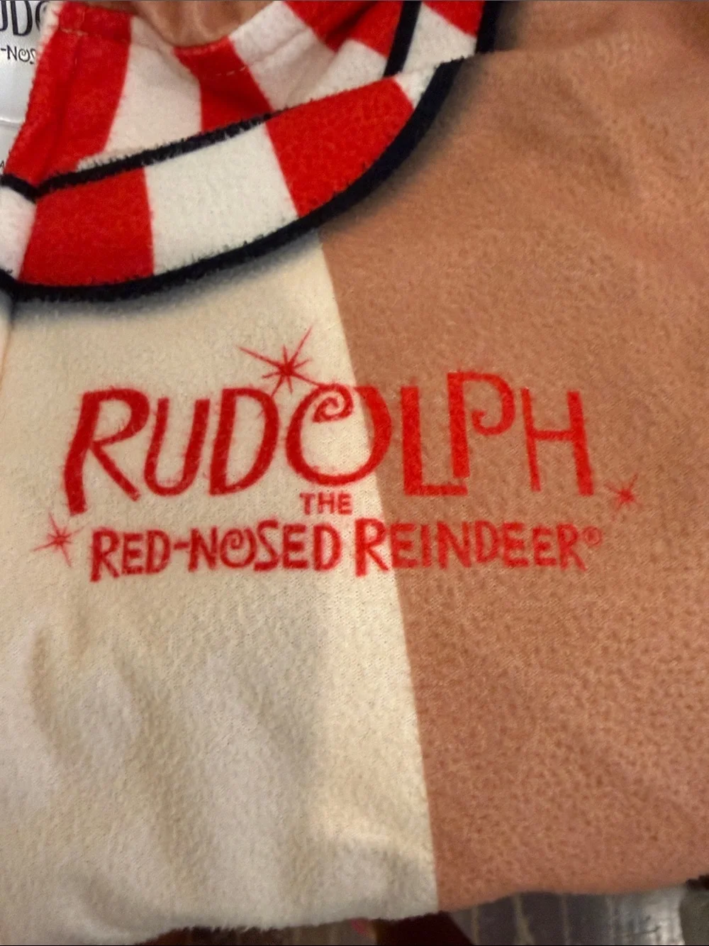Christmas 🎄 Rudolph Kids Brown One-Piece onesie 7/8
